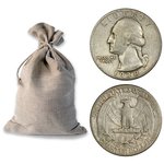 Bag of 90 % Silver Washington Quarters