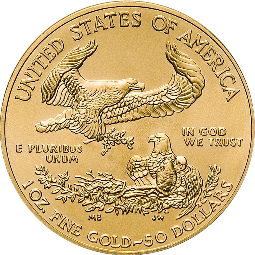 View 2: Gold American Eagle 1 oz (Random Year)