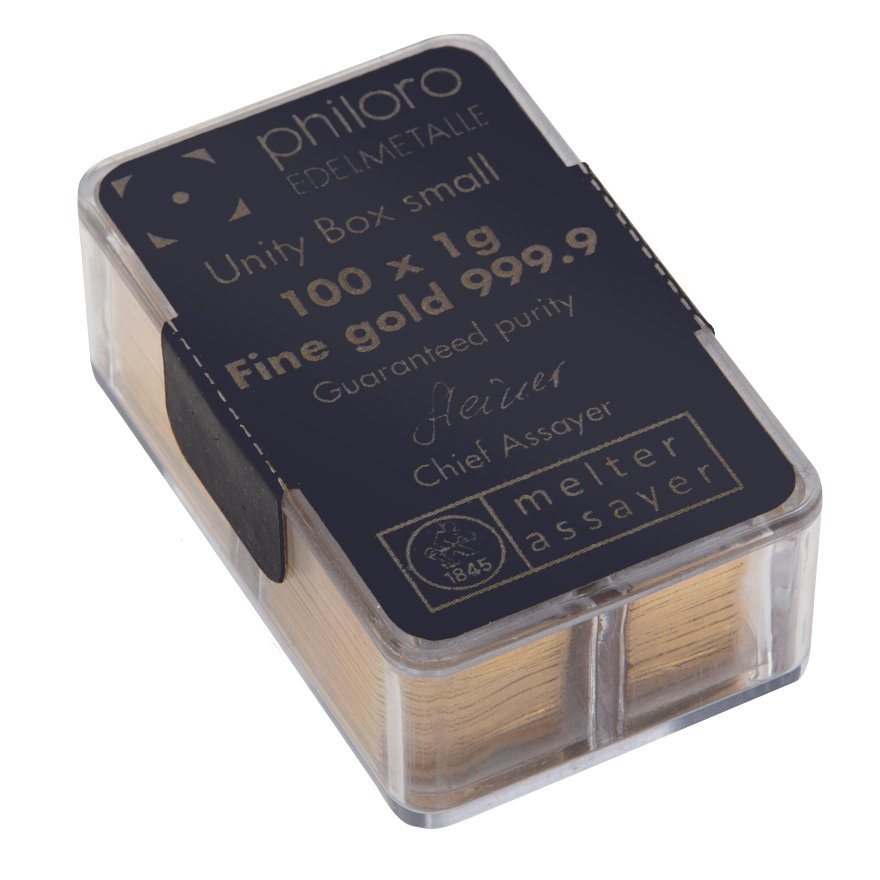View 3: Goldbar UnityBox 100 x 1 gram - philoro