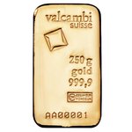 Gold bar 250 gram - various manufacturers