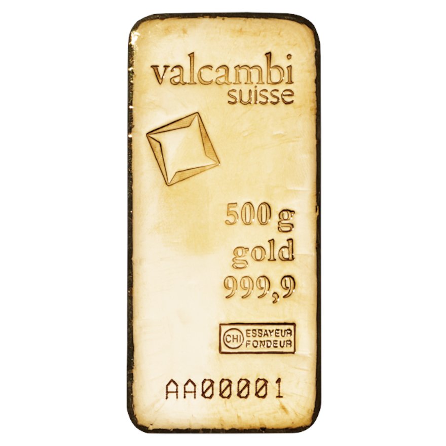 View 1: Gold bar 500 gram - various manufacturers