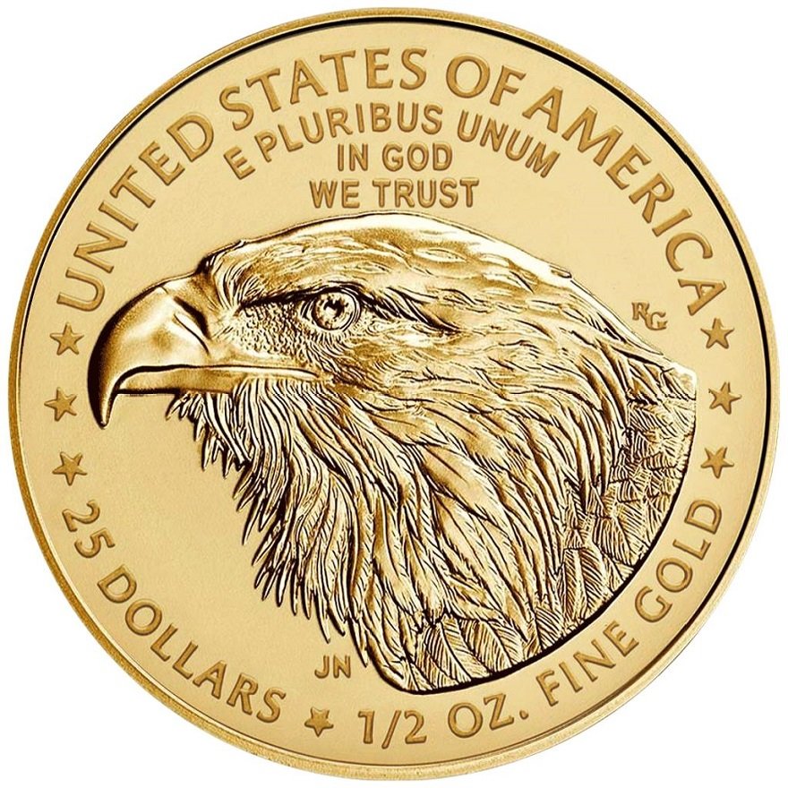 View 3: Gold American Eagle 1/2 oz  (Random Year)