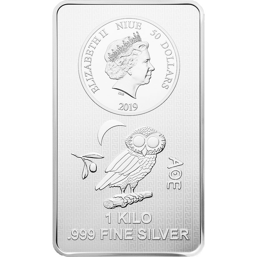 View 1: Silver Owl 1 kilo Coin Bar