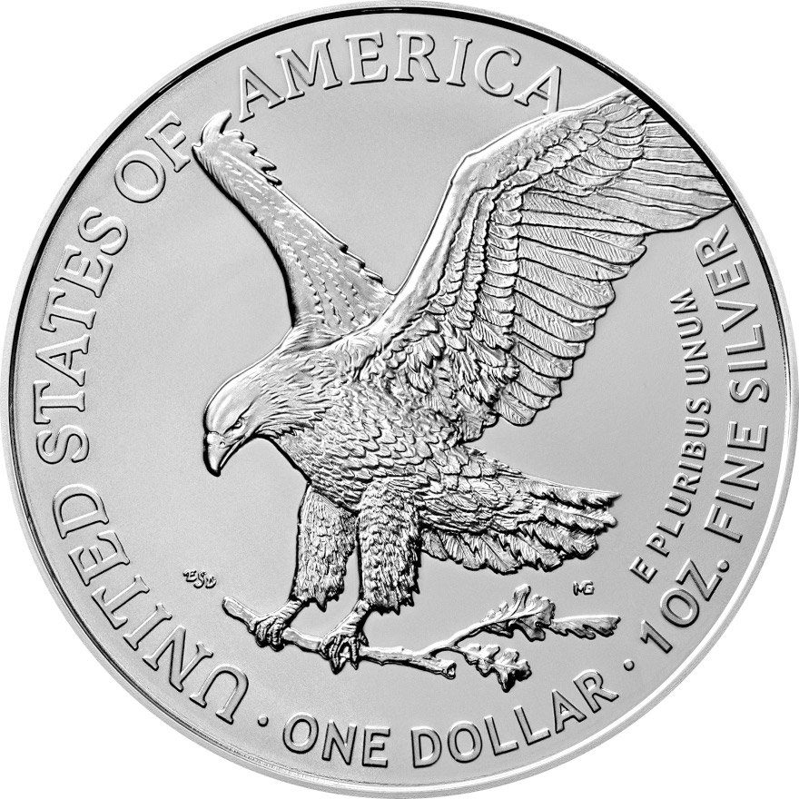 View 3: Silver American Eagle 5 Tubes - 100 x 1 oz