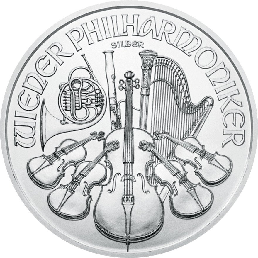 View 1: Silver Austrian Philharmonic 1 oz (Random Year) 