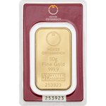 Gold bar 50 gram - Austrian Mint