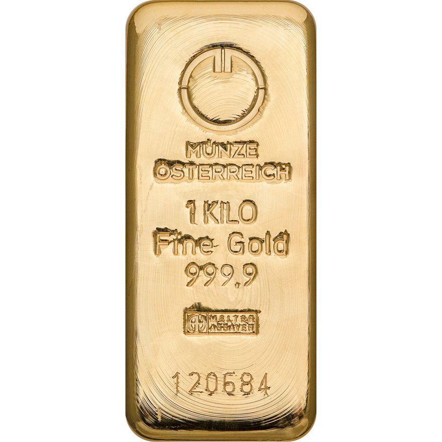 View 1: Gold bar 1 kilo - Austrian Mint