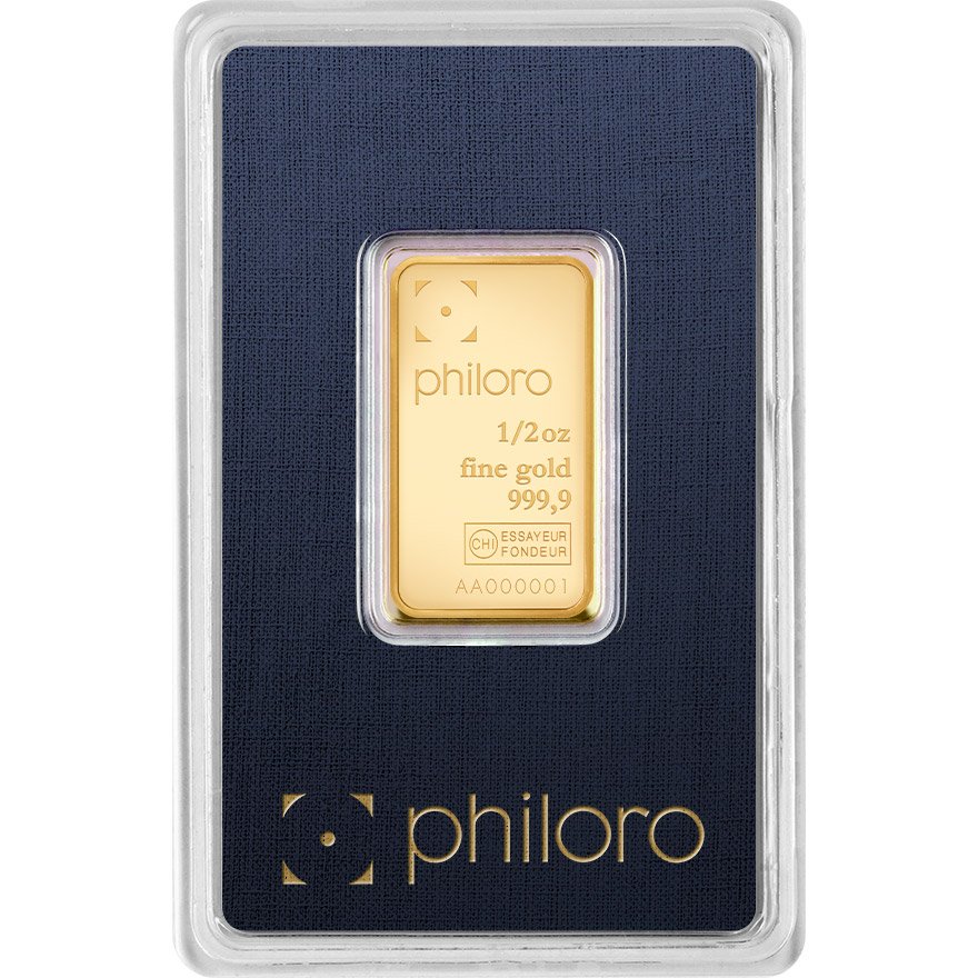 View 1: Gold bar 1/2 oz - philoro