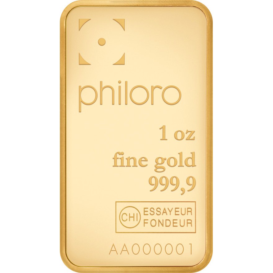 View 3: Gold bar 1 oz - philoro