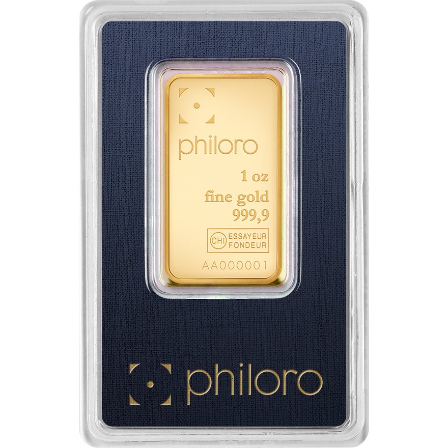 View 1: Gold bar 1 oz - philoro
