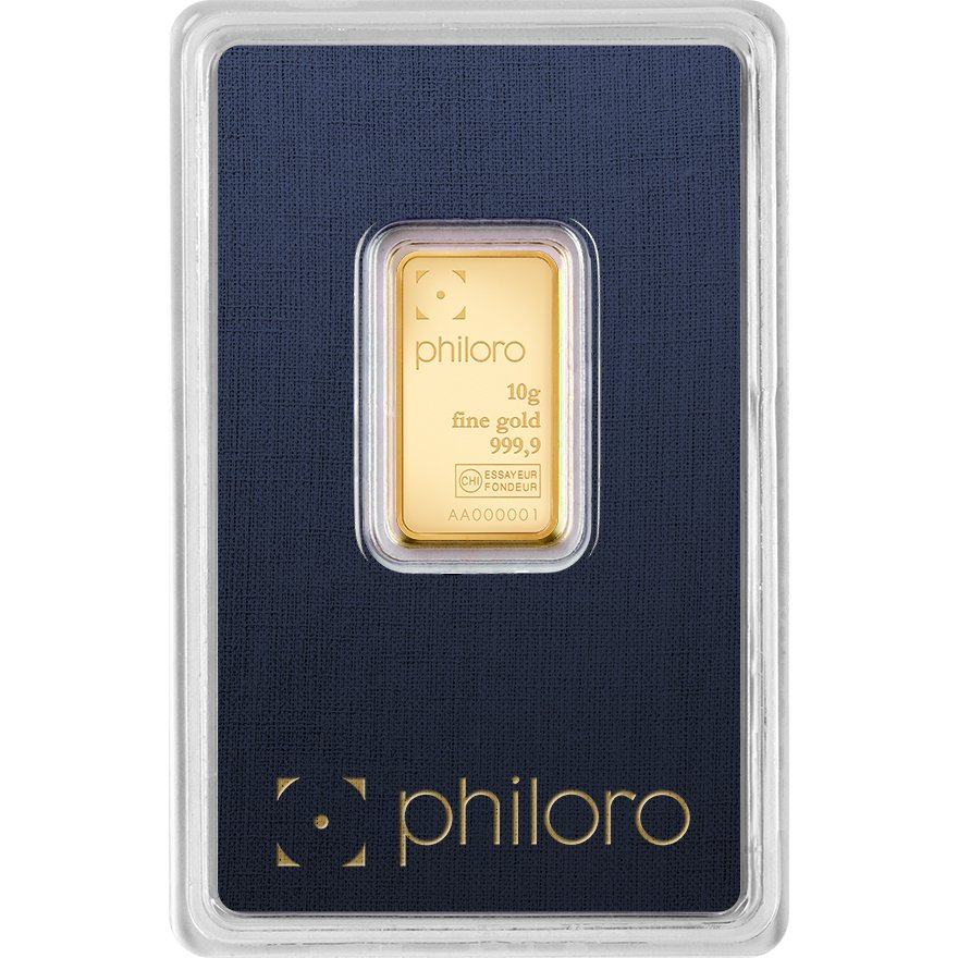 View 1: Gold bar 10 gram - philoro