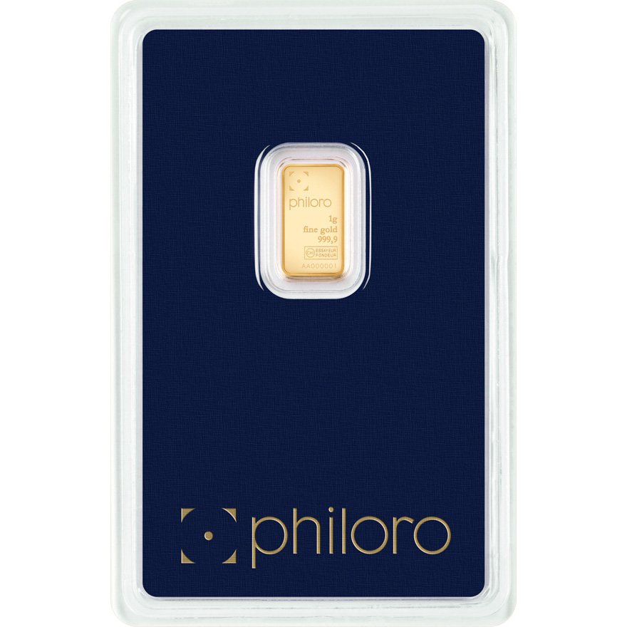 View 1: Gold bar 1 gram - philoro