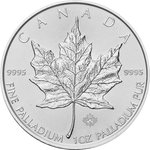 Palladium Canadian Maple Leaf 1 oz (Random Year)