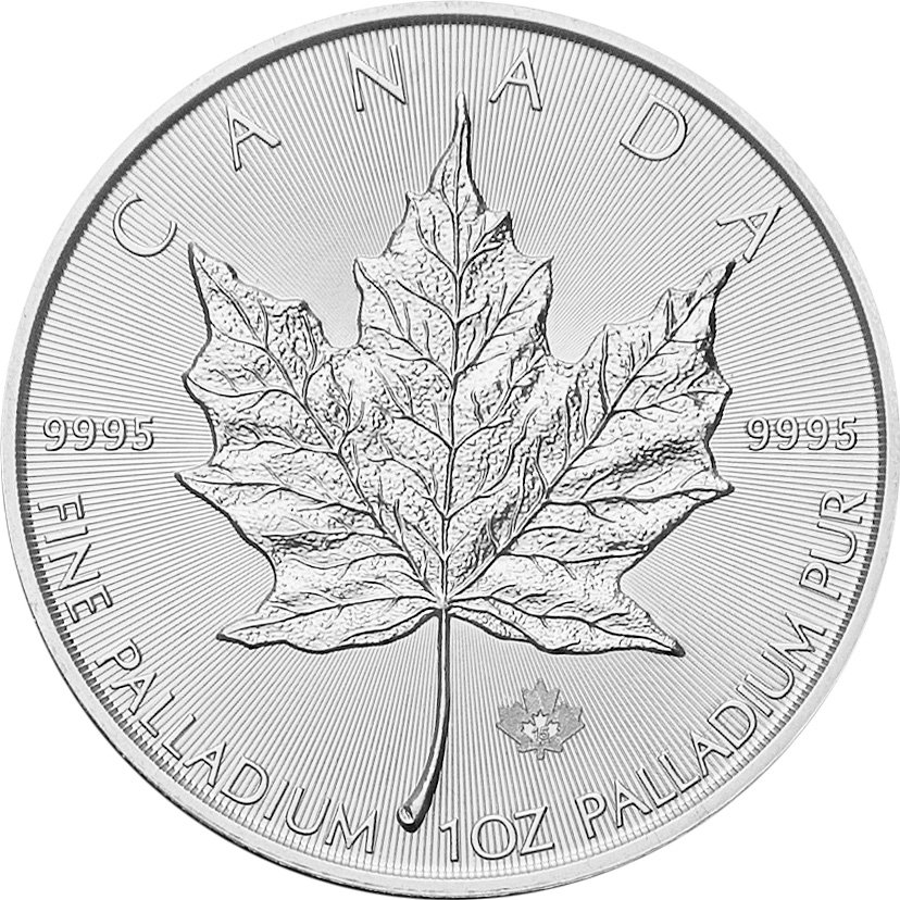 View 1: Palladium Canadian Maple Leaf 1 oz (Random Year)
