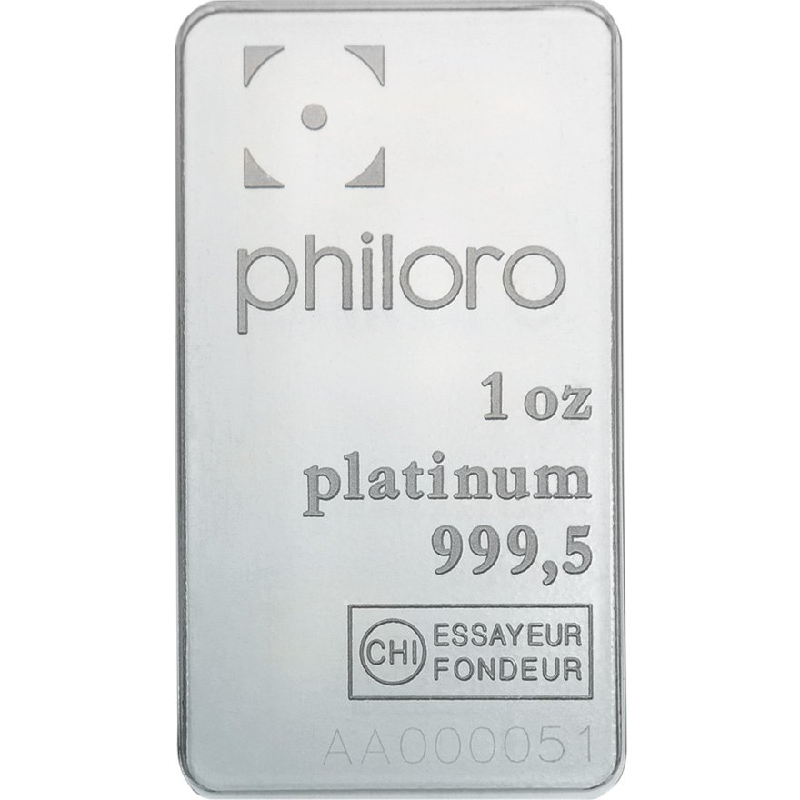 View 3: Platinum bar 1 oz - philoro