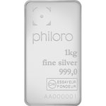 Silver bar 1 kilo - philoro